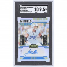 Joe Alt Los Angeles Chargers Autographed 2024 Panini Contenders Midfield Ticket #166 #15/50 SGC Authenticated 9.5/10 Rookie Card