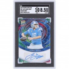 Jared Goff Detroit Lions Autographed 2023 Panini Spectra Meta Prizm Sigs #SIG-JGO #6/25 SGC Authenticated 8.5/10 Card