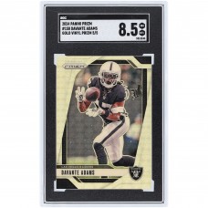 Davante Adams Las Vegas Raiders 2024 Panini Prizm Gold Vinyl Prizm #150 #5/5 SGC Authenticated 8.5 Card