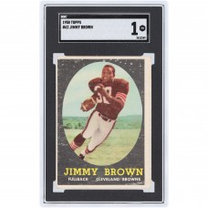Jim Brown Cleveland Browns 1958 Topps #62 SGC Authenticated 1 Rookie Card