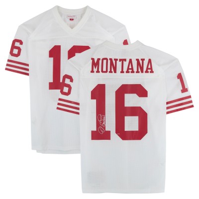 Joe Montana San Francisco 49ers Autographed Fanatics Authentic White Mitchell & Ness Authentic Jersey with Joe Cool Inscription