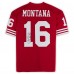 Joe Montana San Francisco 49ers Autographed Fanatics Authentic Scarlet Mitchell & Ness Authentic Jersey with Comeback Kid! Inscription