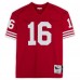 Joe Montana San Francisco 49ers Autographed Fanatics Authentic Scarlet Mitchell & Ness Authentic Jersey with Comeback Kid! Inscription