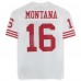 Joe Montana San Francisco 49ers Autographed Fanatics Authentic White Mitchell & Ness Authentic Jersey with Comeback Kid! Inscription