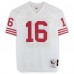 Joe Montana San Francisco 49ers Autographed Fanatics Authentic White Mitchell & Ness Authentic Jersey with Comeback Kid! Inscription