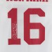 Joe Montana San Francisco 49ers Autographed Fanatics Authentic White Mitchell & Ness Authentic Jersey with Comeback Kid! Inscription