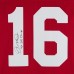 Joe Montana San Francisco 49ers Autographed Fanatics Authentic Scarlet Mitchell & Ness Authentic Jersey with 4x SB Champ Inscription