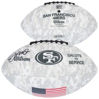 Joe Montana San Francisco 49ers Autographed Fanatics Authentic Wilson 2024 Salute To Service Football