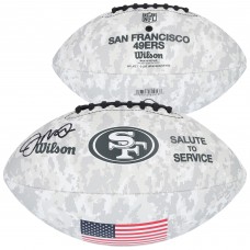 Joe Montana San Francisco 49ers Autographed Fanatics Authentic Wilson 2024 Salute To Service Football