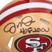 Joe Montana San Francisco 49ers Autographed Fanatics Authentic Riddell Speed Mini Helmet with HOF 2000 Inscription
