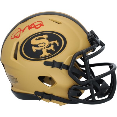 Joe Montana San Francisco 49ers Autographed Fanatics Authentic Riddell Rave Speed Mini Helmet