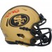 Joe Montana San Francisco 49ers Autographed Fanatics Authentic Riddell Rave Speed Mini Helmet