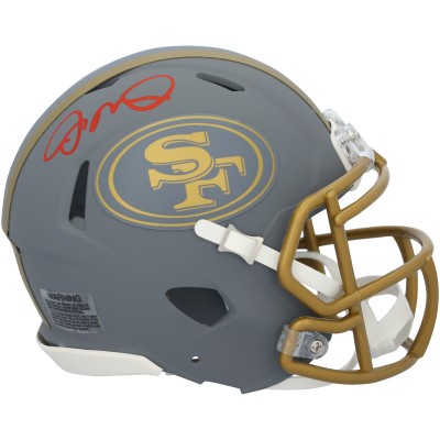 Joe Montana San Francisco 49ers Autographed Fanatics Authentic Riddell Slate Speed Mini Helmet