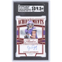 Justin Jefferson Minnesota Vikings Autographed 2023 Panini Flawless Flawless Achievemenets Ruby #FA-JJE #7/15 SGC Authenticated 9.5/10 Card