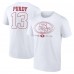 San Francisco 49ers Brock Purdy White Outline Player T-Shirt