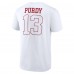 San Francisco 49ers Brock Purdy White Outline Player T-Shirt
