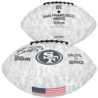 Brock Purdy San Francisco 49ers Autographed Fanatics Authentic 2024 Salute To Service Wilson Football