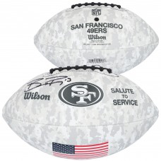 Brock Purdy San Francisco 49ers Autographed Fanatics Authentic 2024 Salute To Service Wilson Football