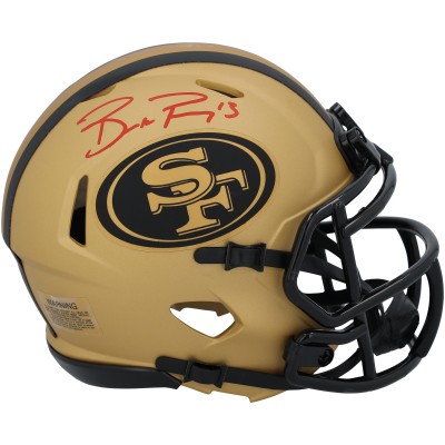 Brock Purdy San Francisco 49ers Autographed Fanatics Authentic Riddell Rave Speed Mini Helmet