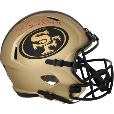 Brock Purdy San Francisco 49ers Autographed Fanatics Authentic Riddell Rave Speed Replica Helmet