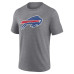 Именная футболка Buffalo Bills Gray Heritage Name & Number Tri-Blend