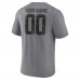 Cincinnati Bengals Gray Heritage Custom Name & Number Tri-Blend T-Shirt