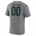 Футболка Green Bay Packers Gray Heritage Custom Name & Number Tri-Blend