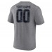 Футболка Houston Texans Gray Heritage Custom Name & Number Tri-Blend