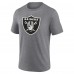 Las Vegas Raiders Gray Heritage Custom Name & Number Tri-Blend T-Shirt
