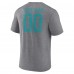 Miami Dolphins Gray Heritage Custom Name & Number Tri-Blend T-Shirt