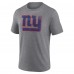 New York Giants Gray Heritage Custom Name & Number Tri-Blend T-Shirt