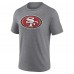 San Francisco 49ers Gray Heritage Custom Name & Number Tri-Blend T-Shirt