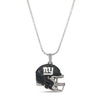 New York Giants GLD 14K White Gold Logo Pendant & 20 Tennis Chain