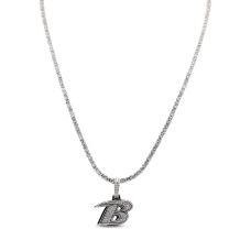 Кулон Baltimore Ravens GLD 14K White Gold Logo & 20 Tennis Chain Кулон Baltimore Ravens GLD 14K White Gold Logo & 20 Tennis Chain