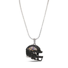 Кулон Baltimore Ravens GLD 14K White Gold Logo & 20 Tennis Chain Кулон Baltimore Ravens GLD 14K White Gold Logo & 20 Tennis Chain
