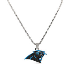 Кулон Carolina Panthers GLD 14K White Gold Logo & 20 Rope Chain Кулон Carolina Panthers GLD 14K White Gold Logo & 20 Rope Chain