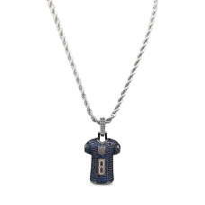 Кулон Baltimore Ravens Lamar Jackson GLD 14K White Gold Logo & 20 Rope Chain Кулон Baltimore Ravens Lamar Jackson GLD 14K White Gold Logo & 20 Rope Chain