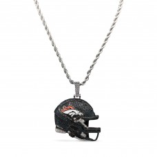Denver Broncos The GLD Shop 14K White Gold Helmet Logo Pendant & 20 Rope Chain Denver Broncos The GLD Shop 14K White Gold Helmet Logo Pendant & 20 Rope Chain