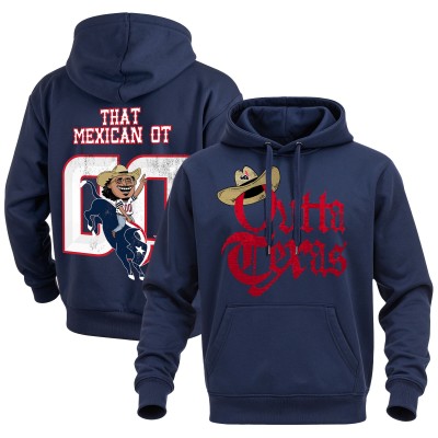 Толстовка Unisex Navy That Mexican OT x Houston Texans Outta Texas
