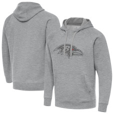 Толстовка Baltimore Ravens Antigua Heather Gray Victory Толстовка Baltimore Ravens Antigua Heather Gray Victory
