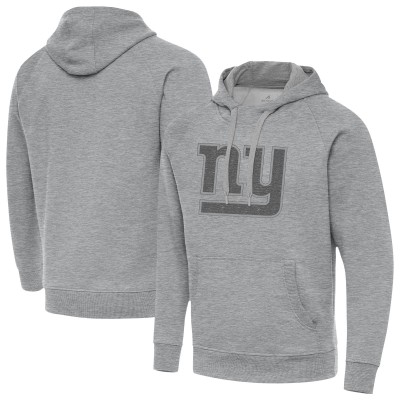 New York Giants Antigua Heather Gray Victory Hoodie