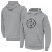 Pittsburgh Steelers Antigua Heather Gray Victory Hoodie