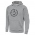 Pittsburgh Steelers Antigua Heather Gray Victory Hoodie