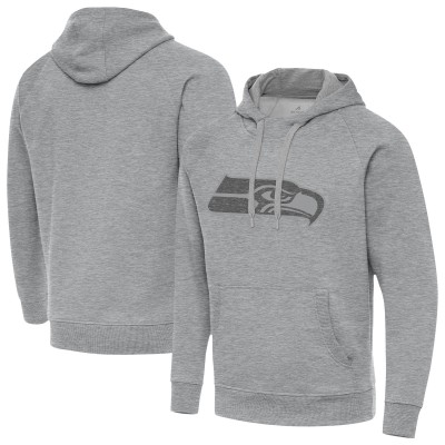 Seattle Seahawks Antigua Heather Gray Victory Hoodie