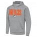 Denver Broncos Antigua Heather Gray Victory Hoodie