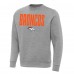 Denver Broncos Antigua Heather Gray Victory Sweatshirt