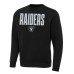 Las Vegas Raiders Antigua Black Victory Sweatshirt