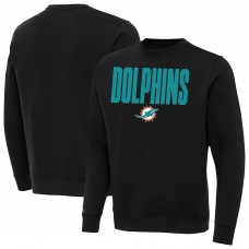 Miami Dolphins Antigua Black Victory Sweatshirt