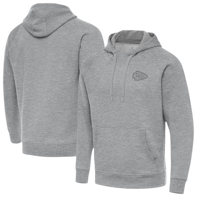 Kansas City Chiefs Antigua Heather Gray Victory Hoodie