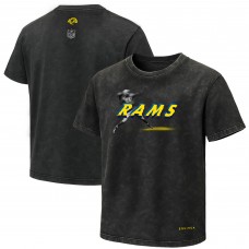 Los Angeles Rams EQUIHUA Retro T-Shirt - Black